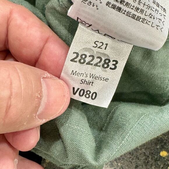 Outdoor Research Weisse Short Sleeve Button Up Shirt. Olive Green. Size XL. - Picture 7 of 8